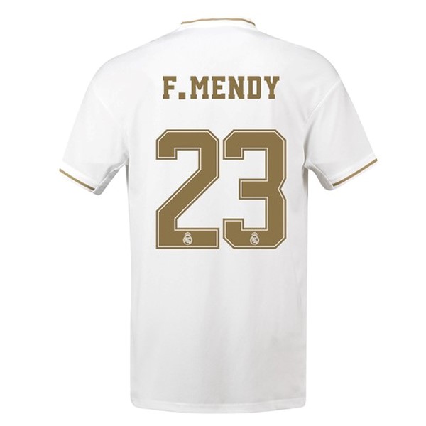 Camiseta Real Madrid NO.23 F.Mendy Primera equipo 2019-20 Blanco